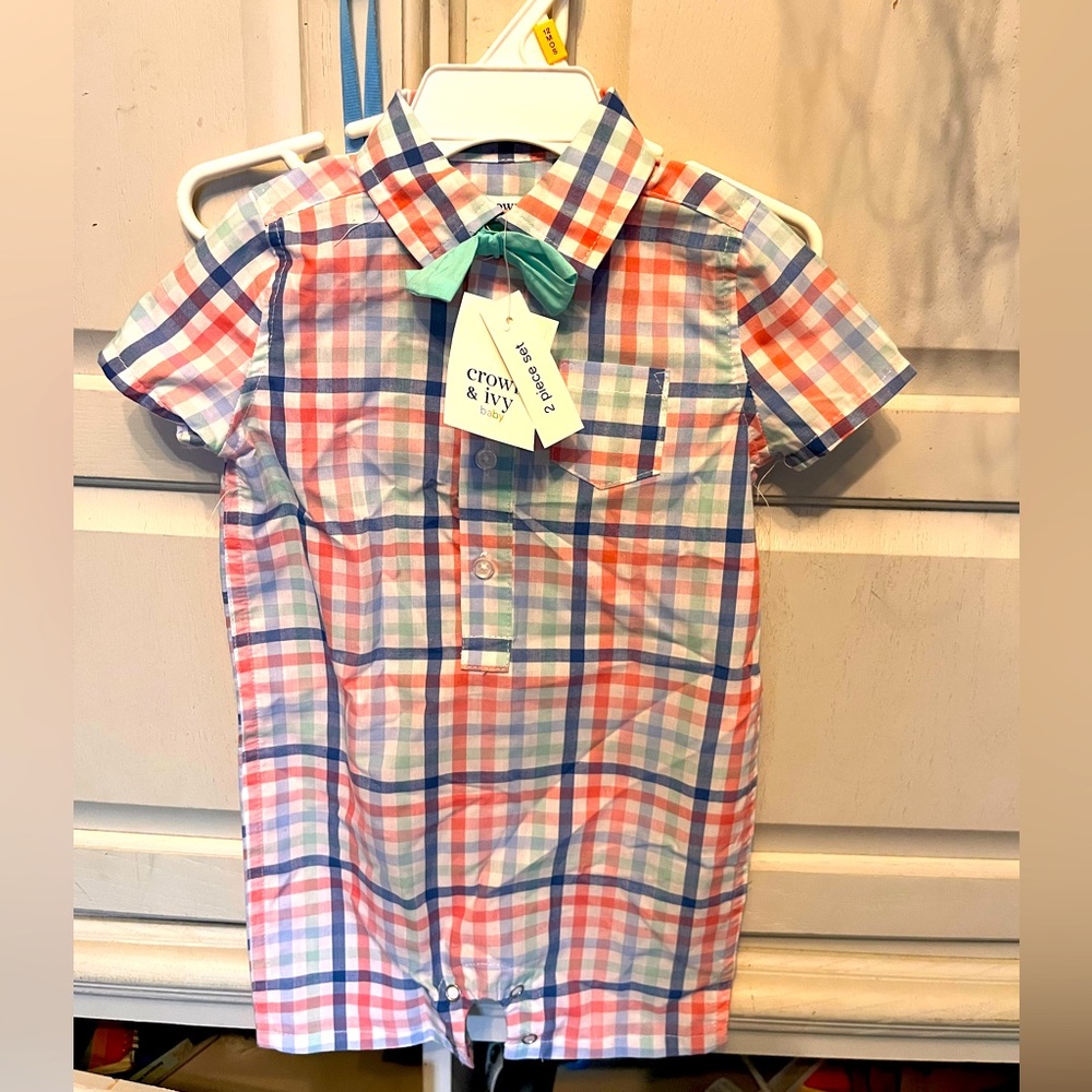 NWT Crown & Ivy 12 month baby onesie